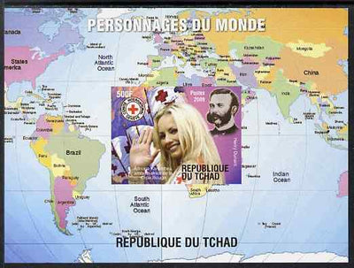Chad 2009 World Personalities - Henri Dunant & Red Cross imperf s/sheet unmounted mint. Note this item is privately produced and is offered purely on its thematic appeal.
