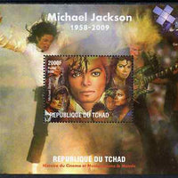 Chad 2009 Michael Jackson #1 perf s/sheet unmounted mint. Note this item is privately produced and is offered purely on its thematic appeal.
