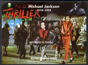 Chad 2009 Michael Jackson #4 - Thriller perf s/sheet unmounted mint. Note this item is privately produced and is offered purely on its thematic appeal.