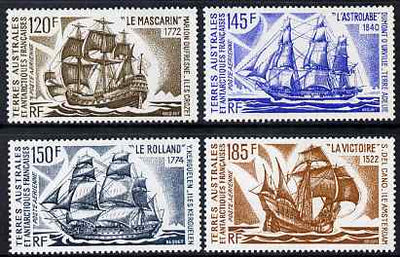 French Southern & Antarctic Territories 1973 Antarctic Ships perf set of 4 unmounted mint SG 85-8