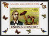 Comoro Islands 2008 Botanists & Fungi #5 Charles Horton Peck individual imperf deluxe sheet unmounted mint. Note this item is privately produced and is offered purely on its thematic appeal, it has no postal validity