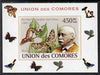 Comoro Islands 2008 Entomologists & Butterflies #6 Per Olaf Christopher Aurivillius individual imperf deluxe sheet unmounted mint. Note this item is privately produced and is offered purely on its thematic appeal, it has no postal validity