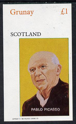 Grunay 1982 Artists (Picasso) imperf souvenir sheet (£1 value) unmounted mint
