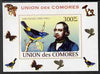 Comoro Islands 2008 Ornithologists & Birds #4 John Gould 300f individual imperf deluxe sheet unmounted mint. Note this item is privately produced and is offered purely on its thematic appeal, it has no postal validity