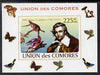 Comoro Islands 2008 Ornithologists & Birds #3 John James Audubon 225f individual imperf deluxe sheet unmounted mint. Note this item is privately produced and is offered purely on its thematic appeal, it has no postal validity