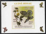 Guinea - Bissau 2009 Butterflies & Flowers #2 individual imperf deluxe sheet unmounted mint. Note this item is privately produced and is offered purely on its thematic appeal