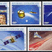 Central African Republic 1986 Appearance of Halley's Comet - 2nd issue perf set of 5 unmounted mint SG 1184-88