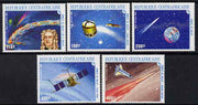 Central African Republic 1986 Appearance of Halley's Comet - 2nd issue perf set of 5 unmounted mint SG 1184-88