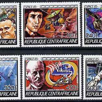 Central African Republic 1985 Space Research perf set of 6 unmounted mint SG 1145-50