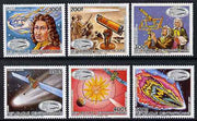 Central African Republic 1986 Appearance of Halley's Comet - 1st issue perf set of 6 unmounted mint SG 1170-75