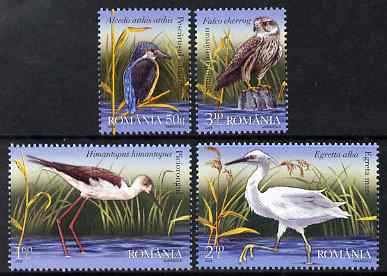 Rumania 2009 Birds from the Danube Delta perf set of 4 unmounted mint