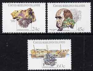 Cocos (Keeling) Islands 1981 150th Anniversary of Darwin's Visit perf set of 3 unmounted mint, SG 75-77