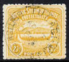Solomon Islands 1907 Large Canoe 2.5d yellow cds used few nibbled perfs SG4