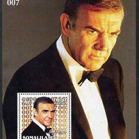 Somaliland 2002 James Bond (Sean Connery) #1 perf m/sheet unmounted mint. Note this item is privately produced and is offered purely on its thematic appeal