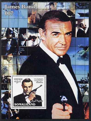 Somaliland 2002 James Bond (Sean Connery) #3 perf m/sheet unmounted mint. Note this item is privately produced and is offered purely on its thematic appeal