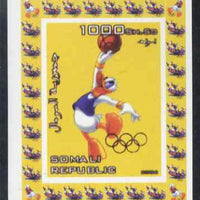Somalia 2006 Beijing Olympics (China 2008) #10 - Donald Duck Sports - Basketball imperf individual deluxe sheet unmounted mint. Note this item is privately produced and is offered purely on its thematic appeal