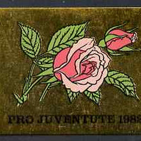 Switzerland 1982 Pro Juventute 7f80 booklet complete and very fine, SG JSB32