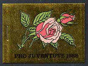 Switzerland 1982 Pro Juventute 7f80 booklet complete and very fine, SG JSB32