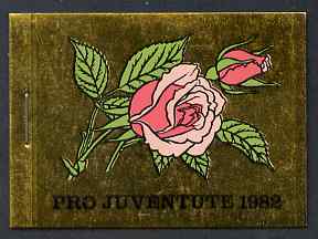 Switzerland 1982 Pro Juventute 7f80 booklet complete and very fine, SG JSB32