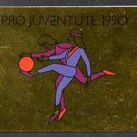 Switzerland 1990 Pro Juventute 8f booklet complete and very fine, SG JSB40