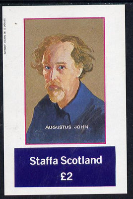 Staffa 1982 Artists (Augustus John) imperf deluxe sheet (£2 value) unmounted mint