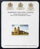 Lesotho 1980 Christmas 25s Our Lady's Victory Cathedral imperf proof mounted on Harrison & Sons Proof card, rare thus, as SG 428