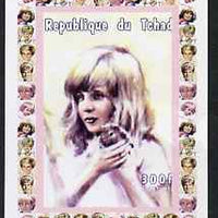 Chad 1997 Princess Diana 300f series #6 imperf deluxe sheet unmounted mint