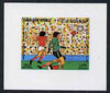 Yemen - Republic 1982 Football World Cup 75f (design #6 as featured on m/sheet) imperf proof on glossy card unmounted mint as SG MS 715