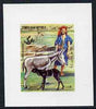 Yemen - Republic 1983 Traditional Costumes 50f (Man with Donkey) imperf proof on glossy card unmounted mint as SG 727