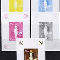 Chad 2009 Napoleon #3 in his Study by David deluxe sheet, the set of 5 imperf progressive proofs comprising the 4 individual colours plus all 4-colour composite, unmounted mint.