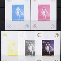 Chad 2009 Napoleon #7 Louis Bonaparte deluxe sheet, the set of 5 imperf progressive proofs comprising the 4 individual colours plus all 4-colour composite, unmounted mint.
