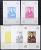 Chad 2009 Napoleon #8 Lucien Bonaparte deluxe sheet, the set of 5 imperf progressive proofs comprising the 4 individual colours plus all 4-colour composite, unmounted mint.