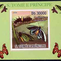 St Thomas & Prince Islands 2009 Butterflies #2 individual imperf deluxe sheet unmounted mint. Note this item is privately produced and is offered purely on its thematic appeal