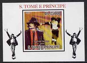 St Thomas & Prince Islands 2009 Michael Jackson #2 individual imperf deluxe sheet unmounted mint. Note this item is privately produced and is offered purely on its thematic appeal