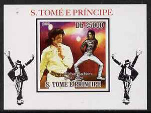 St Thomas & Prince Islands 2009 Michael Jackson #3 individual imperf deluxe sheet unmounted mint. Note this item is privately produced and is offered purely on its thematic appeal