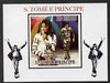 St Thomas & Prince Islands 2009 Michael Jackson #4 individual imperf deluxe sheet unmounted mint. Note this item is privately produced and is offered purely on its thematic appeal