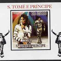 St Thomas & Prince Islands 2009 Michael Jackson #4 individual imperf deluxe sheet unmounted mint. Note this item is privately produced and is offered purely on its thematic appeal