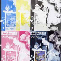 Somalia 2001 Pinocchio & Walt Disney #5 s/sheet, the set of 5 imperf progressive proofs comprising the 4 individual colours plus all 4-colour composite, unmounted mint