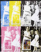 Somalia 2001 Pinocchio & Walt Disney #1 s/sheet, the set of 5 imperf progressive proofs comprising the 4 individual colours plus all 4-colour composite, unmounted mint
