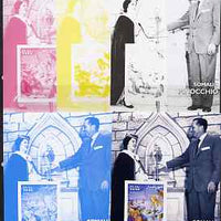 Somalia 2001 Pinocchio & Walt Disney #2 s/sheet, the set of 5 imperf progressive proofs comprising the 4 individual colours plus all 4-colour composite, unmounted mint