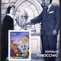 Somalia 2001 Pinocchio & Walt Disney #2 imperf s/sheet, unmounted mint. Note this item is privately produced and is offered purely on its thematic appeal