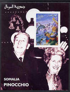 Somalia 2001 Pinocchio & Walt Disney #7 imperf s/sheet, unmounted mint. Note this item is privately produced and is offered purely on its thematic appeal