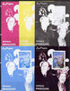 Somalia 2001 Pinocchio & Walt Disney #7 s/sheet, the set of 5 imperf progressive proofs comprising the 4 individual colours plus all 4-colour composite, unmounted mint