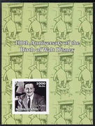Somaliland 2002 Birth Centenary of Walt Disney #01 imperf m/sheet (green background with Winnie the Pooh) unmounted mint