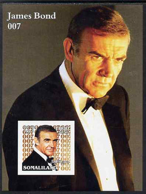 Somaliland 2002 James Bond (Sean Connery) #1 imperf m/sheet unmounted mint. Note this item is privately produced and is offered purely on its thematic appeal