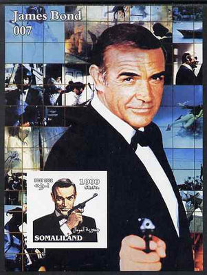 Somaliland 2002 James Bond (Sean Connery) #3 imperf m/sheet unmounted mint