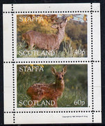 Staffa 1981 Deer perf,set of 2 values (40p & 60p) unmounted mint