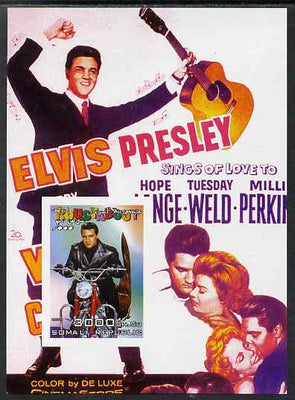 Somalia 2004 Elvis Presley #3 imperf m/sheet (film poster in background) unmounted mint