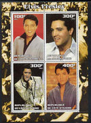 Ivory Coast 2003 Elvis Presley #1 perf sheetlet containing 4 values, unmounted mint. Note this item is privately produced and is offered purely on its thematic appeal