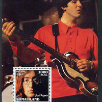 Somaliland 2002 The Beatles perf m/sheet unmounted mint